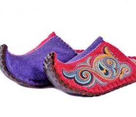 Beautiful felted slippers Aladdin. Wool slippers | home shoes | indoor slippers | felt slippers