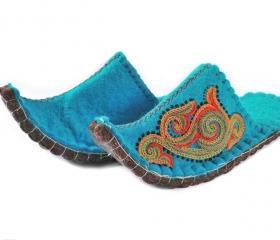 Felted slippers Aladdin. Wool slippers | home shoes | indoor slippers | felt slippers