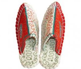 Handmade felted slippers Aladdin with sole. Wool slippers | home shoes | indoor slippers | felt slippers